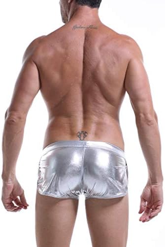 Boxeadores para homens imitação de laca sexy calças calças de roupas íntimas sexy masculino masculino de roupa íntima