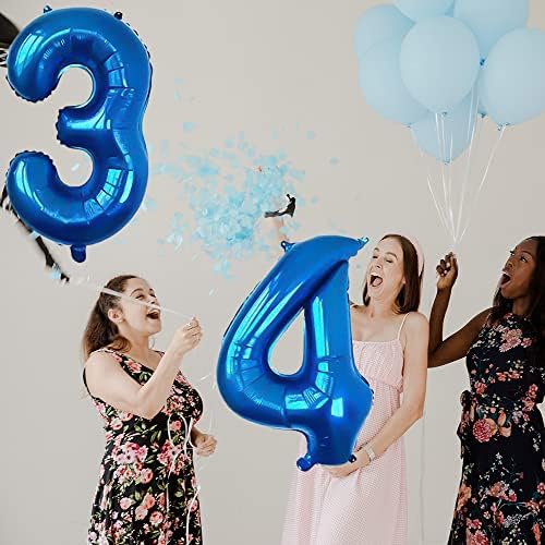 XLOOD Número 29 Balões de 32 polegadas Alfabeto de balão digital 29 Balões de aniversário Digit 29 Balões de hélio Big