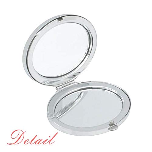 Imagem de pinheiro natureza espelho portátil dobra maquiagem de mão dupla lateral óculos
