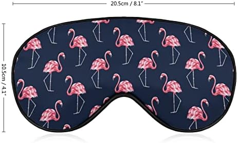 Máscara de sono de flamingo bonita capa de máscara ocular de máscara de cegueira com cinta ajustável para homens mulheres