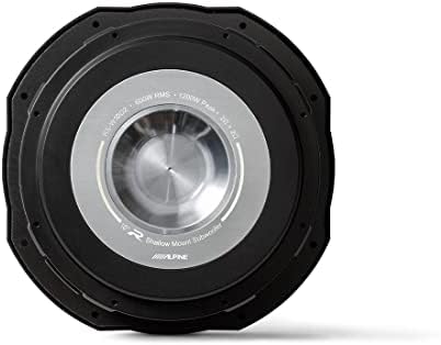 Alpine RS-W10D2 Subwoofer raso de 10 polegadas de 10 polegadas com bobinas de voz duplas de 2 ohm