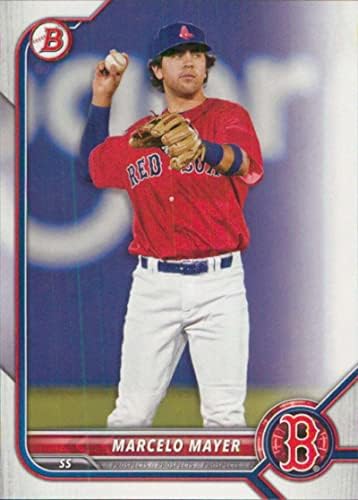 2022 Bowman Draft #BD-123 Marcelo Mayer RC Rookie Boston Red Sox Cartão de negociação oficial de beisebol