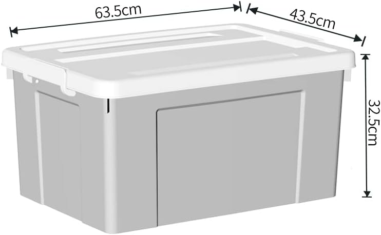Cetomo 65L*3 Caixa de armazenamento de plástico, caixa de toche