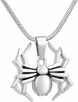DOTUIARG 4PCS PET cinzas de jóias Spider Spider Spider Memorial Urna Pingente Perda do colar de cremação de animais de estimação com