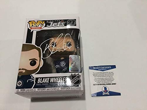 Blake Wheeler assinou autografado Winnipeg Jets Funko Pop Beckett Bas Coa B - Figuras de NHL autografadas