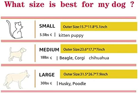 Lüzhong Premium Pet Ced para pequeno cão médio e gato retângulo Ninho de filhote de filhote de cachorro almofada