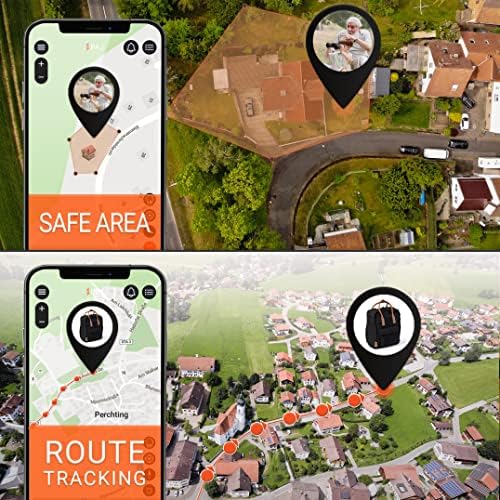 PAJ GPS Easy Finder - Dispositivo de rastreamento humano, rastreador de GPS para crianças, idosos, idosos, demência, Alzheimer - até 10 dias de duração da bateria, rastreador de GPS em tempo real com botão de emergência SOS e alerta de desligamento