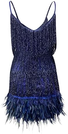 Vestidos de verão twgone para mulheres 2023 Sexy Fringe Glitter Spaghetti Straps BodyCon Club Club Club Party Party Prom Dress