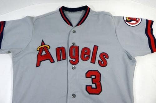 1991 California Angels Gary Gaetti 3 Game usou Grey Jersey 46 DP14425 - Jerseys MLB usada para jogo MLB
