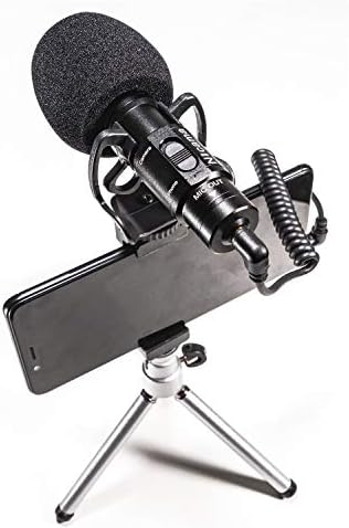 Microfone de espingarda de câmera Nicama SGM8, microfone de vídeo externo com monte de choque 1 Muff de pára -brisas compatível