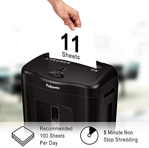 Fellowes PowerShred 11C Shredder, capacidade de 11 folhas