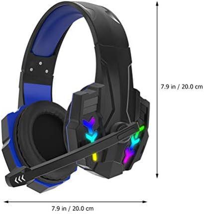 Fone de ouvido com fio de fone de ouvido SOLustre PC com fone de ouvido com som de som surround de microfone com fone de ouvido com luz de luz LED LED PC fone de ouvido com fio