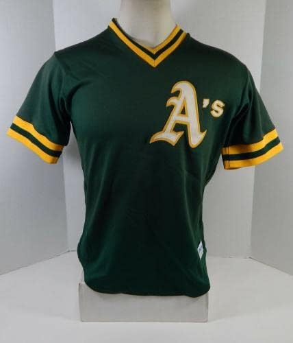 1984-92 Oakland A's Athletics 47 Game usou Jersey Green Batting Practice 194 - Jogo usado MLB Jerseys