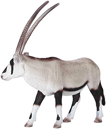 Mojo oryx realista internacional réplica de brinquedo de vida selvagem estatueta pintada à mão