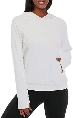 Oalka Women's Performance Running Capuz de moletom de moto -alvo leve Sweatshirt