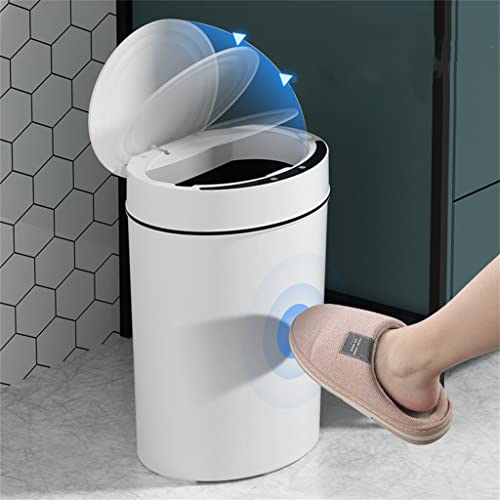 N/A Smart Sensor Bin Bin Kitchen Banheiro Lixo do banheiro pode melhor indução automática Bin impermeável com tampa