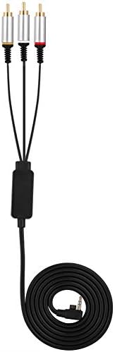 Cabo de componente, cabo de vídeo, cabo AV, durável para o jogo PSP PS para componente de áudio
