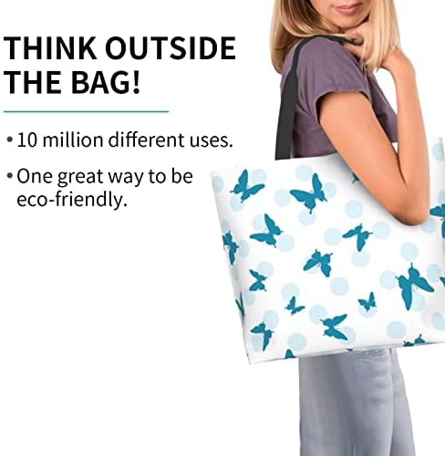 Afhyzy Grande bolsa para mulheres sacolas reutilizáveis ​​bolsas de ombro dobráveis ​​bolsa de compras fofa