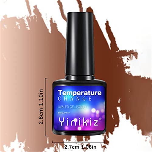 Pesquisa de cor de temperatura Zitiany Mergulhe o esmalte de gel de camaleão LED UV, esmalte de gel de gradiente colorido, 1pc 8ml Removável Manicure Manicure Salon Diy em casa Presente para mamãe
