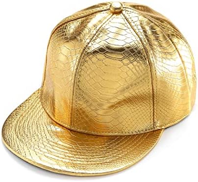 Deladola Hip Hop Baseball Hat Rapper Gold Rock Caps unissex Snapback Brim HATS DANÇA DANÇA DANÇA FESTO PARA MULHERES E HOMENS
