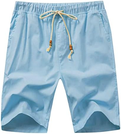 Simples l masculino verão casual sólido short calça de calça traço de tração curta bolso de calça de calça curta casinha