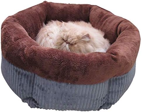 Cama de cães de estimação almofada macia, cães de tapete de torta lavável térmica enchendo algodão para cães pequenos e gatos