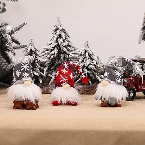Gnome Decorações com luzes LED, conjunto de 2 Gnome Sueco Santa Tomte, Elfo Escandinavo Santa para o quarto e decoração