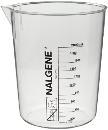 Nalgene 1203-0030 Polimetilpenteno Baixa Forma Griffin Beaker, capacidade de 30 ml