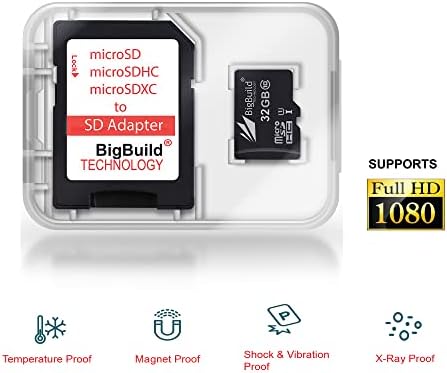 BigBuild Technology 32 GB Ultra Fast 80MB/S MicrosDHC Card para Motorola Moto G8, G8 Play/Plus/Power/Power Lite Celular
