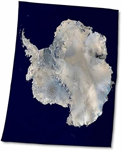 Imagem 3drose do mapa da Antártica do ar - toalhas
