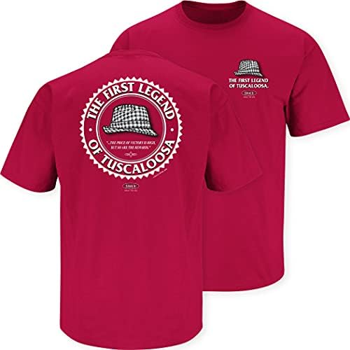 Fãs de futebol do Alabama. Primeira lenda da camiseta carmesim de Tuscaloosa