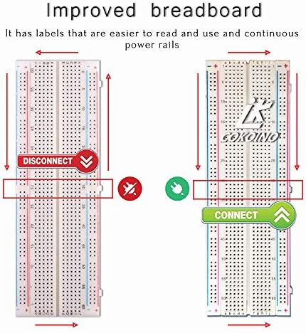 LK Cokoino para Raspberry Pi GPio Breakout, placa de expansão GPIO do tipo T+830 pontos de pão de soldado+65pcs Cabos