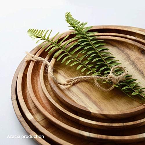 Yangbo Soll Wood Pallet Cheese Bolo Stand Bolo Platter Server com Placas de Domé