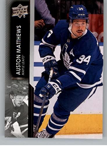 2021-22 Deck superior #418 Auston Matthews Toronto Maple Leafs Série 2 NHL Hockey Trading Card