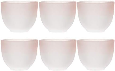 東洋 佐々 木 ガラス Toyo Sasaki Glass 42011RS-600 Copo de saquê japonês, conjunto de 6, rosa, 2,0 fl oz