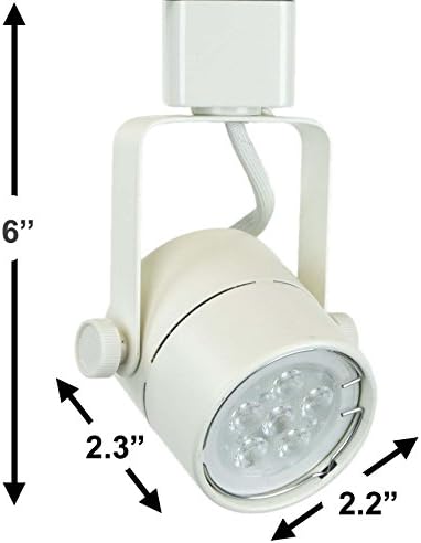 Cabeça de iluminação de trilha de tensão de tensão White de Lighting 50154 GU10 - sem lâmpada