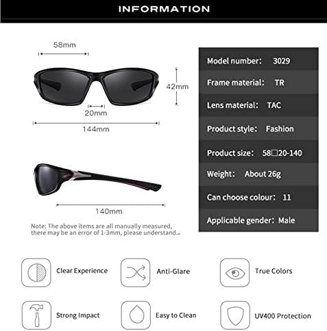 Yozoot Night Vision óculos polarizados Anti-Glare UV400 Night Night Dirigindo Segurança chuvosa Amarelo Clear Sun Glasses For Men Mulheres