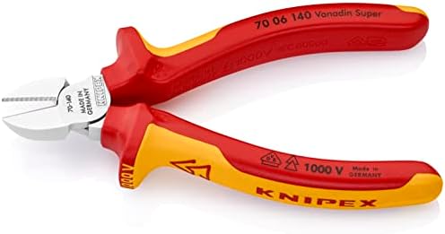 Knipex 70 06 140 cortador diagonal de 5,51 banhado ao cromo/VDE testado