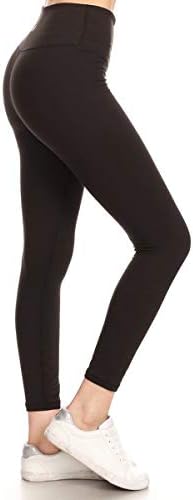 Leggings Depot Women's High Chaist Workout Leggings Controle de barriga de ioga ativa calças de ioga