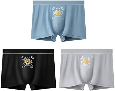 BMISEGM Cottonwear Men Energy Field Men's Underwear Energy Men calças de calça duradouras e roupas íntimas masculinas