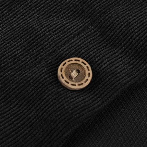 Camisas XXBR Corduroy para homens, botão de outono para baixo de manga comprida Moda Slim Fit Solid Solid Vintage Casual com bolso