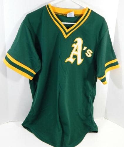 1984-92 Oakland Athletics 67 Game usou Jersey Green Batting Practice 40 460 - Jerseys MLB usada para jogo MLB