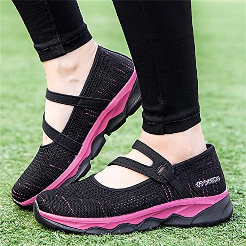 Ladies Moda Colorblock malha respirável non slip macio solo casual tênis air tênis feminino