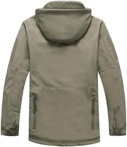 Manga longa Classic parka Men Camping de outono de tamanho zíper com conforto parka poliéster camuflagem molepolies mole7