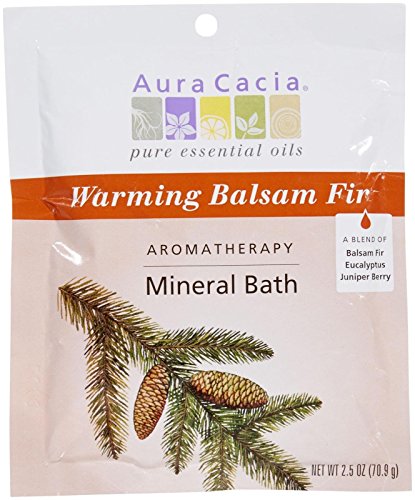 Aura Cacia Bath Mineral, Aquecimento de Balsam Fir, 2,5 onças
