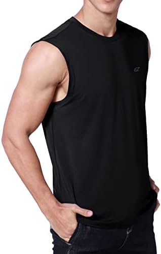 Ezrun Men's Workout camisas sem mangas