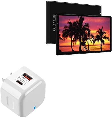 Charger de ondas de caixa compatível com AOCWei Android 11 comprimido x500 - PD Minicube, carregador de parede USB Tipo C de 20w PD para AOCWei Android 11 comprimido x500 - inverno branco