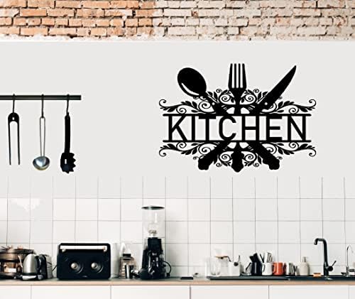 Decoração de casa de metal da cozinha, sala de cozinha arte de parede de metal, placas de cozinha decoração de parede,