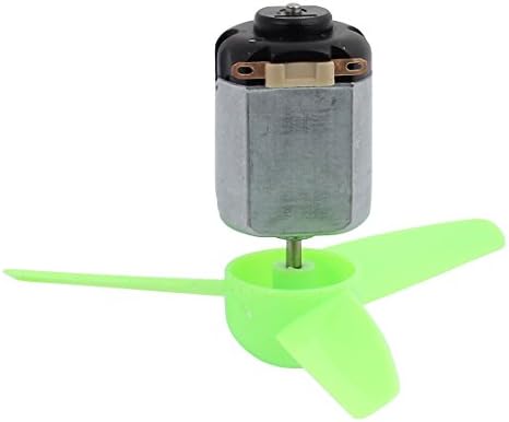 IIVVERR DC 3V 6500RPM MOTOR DE TORQUE GRANDE 3 VANES 80MM MODELA DIA DIAD para RC (DC 3V 6500rpm Motor de Par Grande