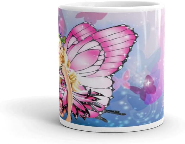 Criar por você Garota Princess Designer Impresso Coffee Branco e Caneca de Cerâmica - 11oz